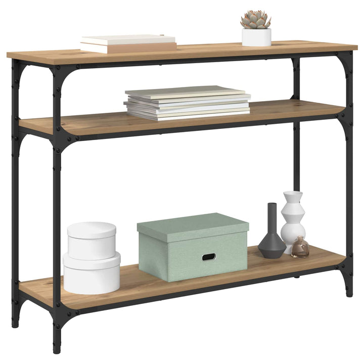 Konsolbord Artisan Egetræ 100 x 29 x 75 cm Konstrueret træ