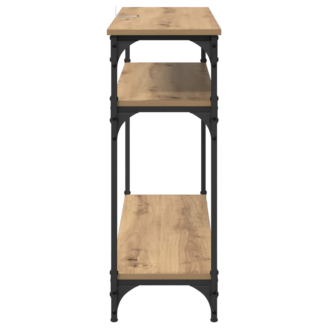 Konsolbord Artisan Egetræ 100 x 29 x 75 cm Konstrueret træ