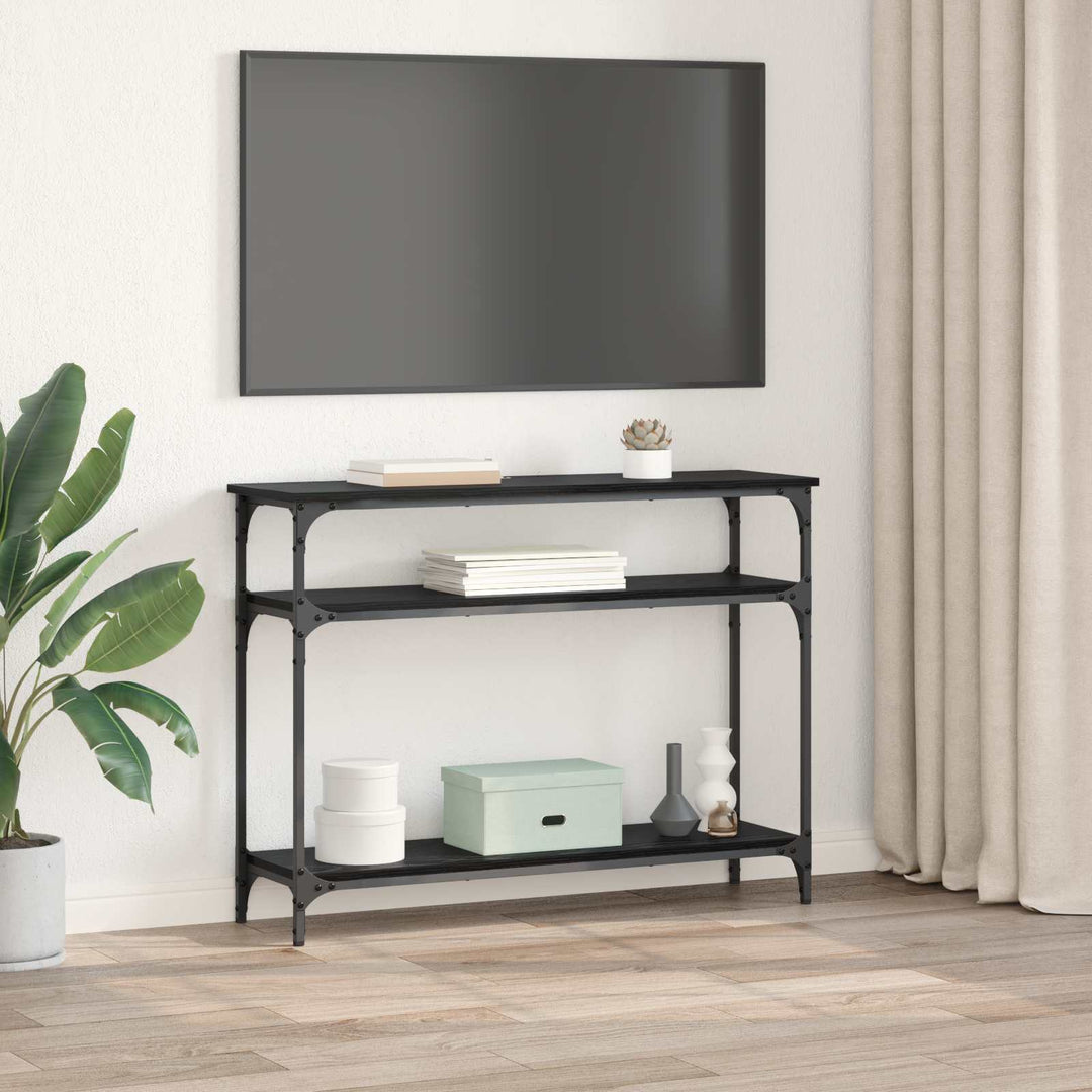 Konsolbord Sort eg 100 x 29 x 75 cm Konstrueret træ