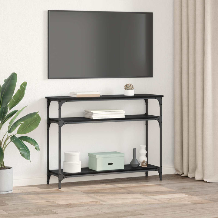Konsolbord Sort eg 100 x 29 x 75 cm Konstrueret træ