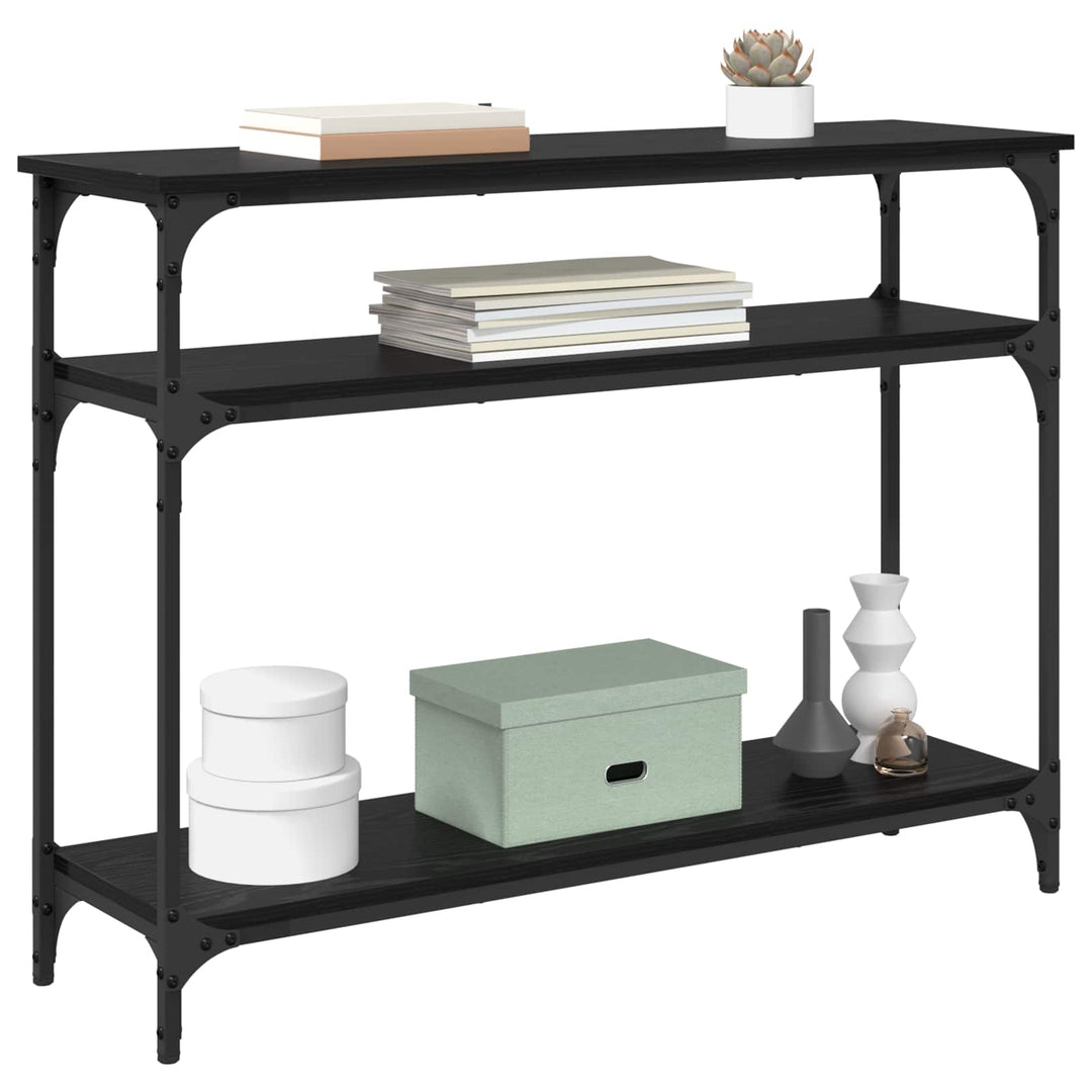 Konsolbord Sort eg 100 x 29 x 75 cm Konstrueret træ