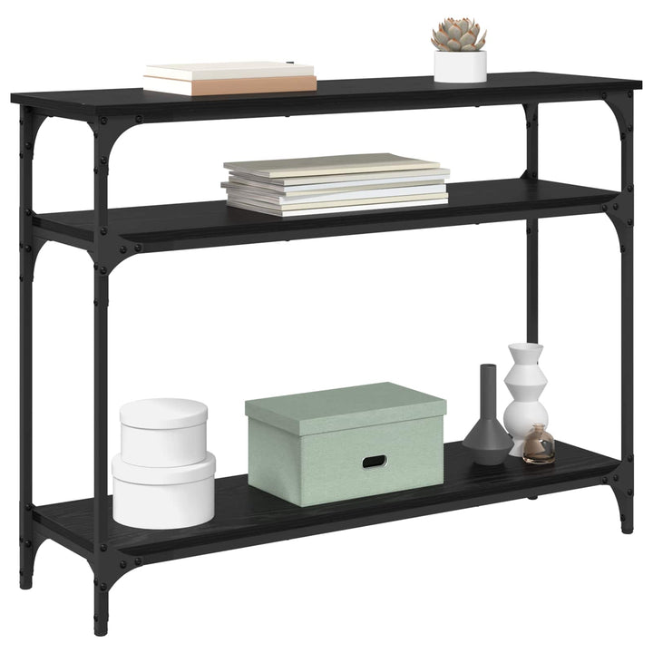 Konsolbord Sort eg 100 x 29 x 75 cm Konstrueret træ