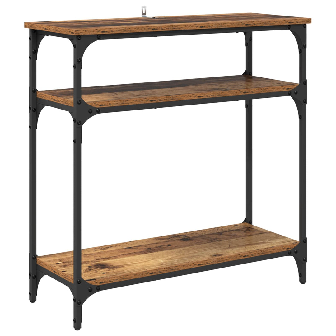 Konsolbord Gammelt træ 75 x 29 x 75 cm Konstrueret træ