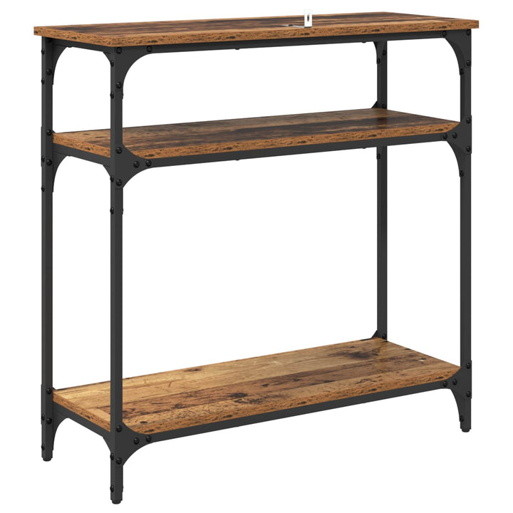 Konsolbord Gammelt træ 75 x 29 x 75 cm Konstrueret træ