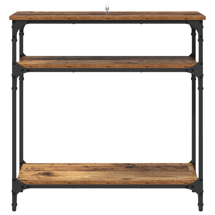 Konsolbord Gammelt træ 75 x 29 x 75 cm Konstrueret træ