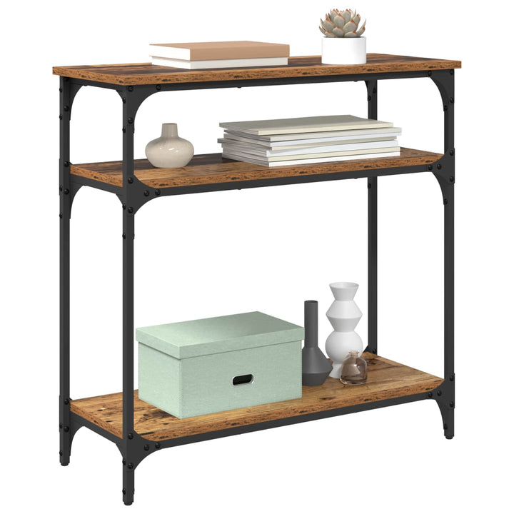 Konsolbord Gammelt træ 75 x 29 x 75 cm Konstrueret træ