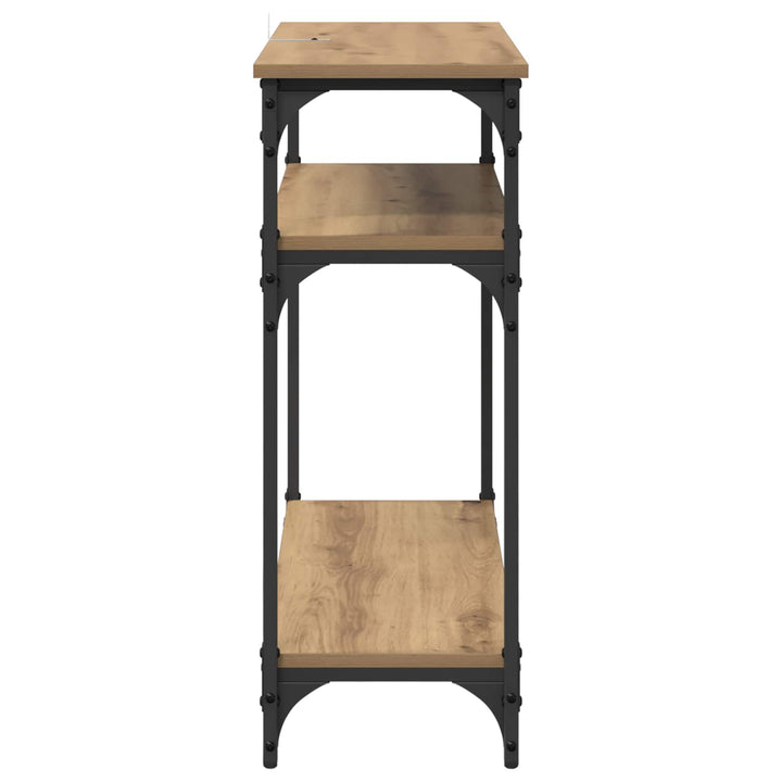 Konsolbord Artisan Egetræ 75 x 29 x 75 cm Konstrueret træ