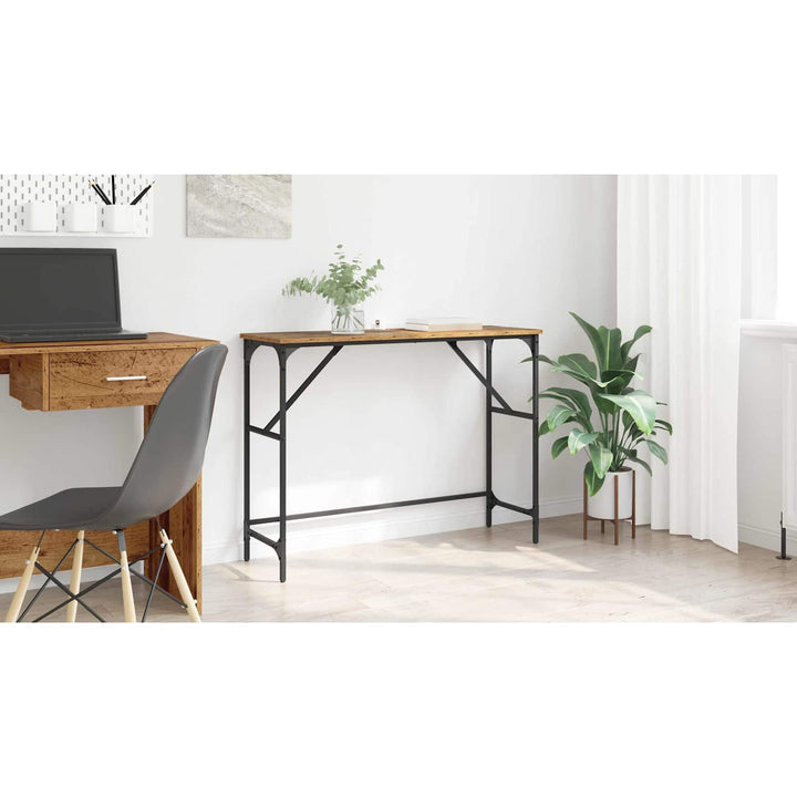 Konsolbord Gammelt træ 100 x 32 x 75 cm Konstrueret træ