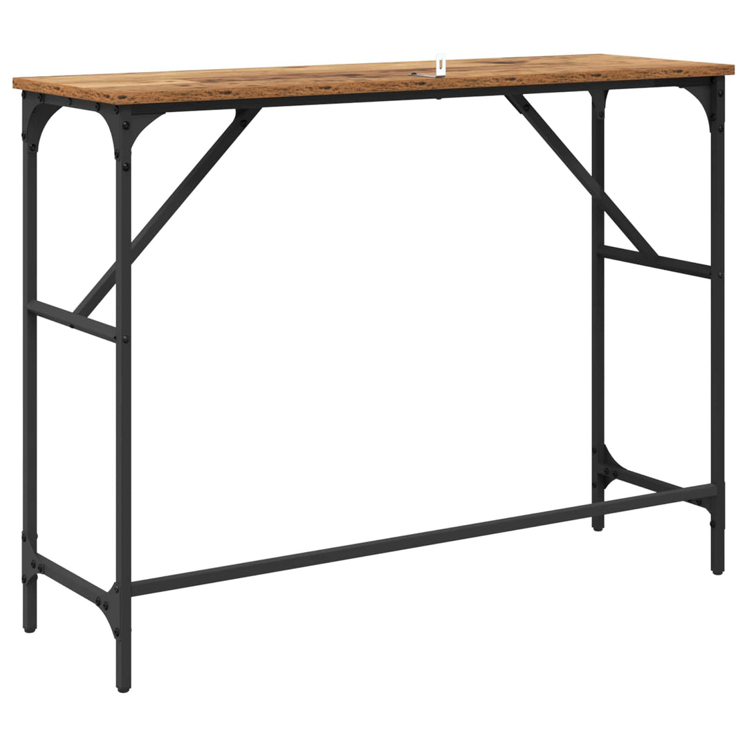 Konsolbord Gammelt træ 100 x 32 x 75 cm Konstrueret træ
