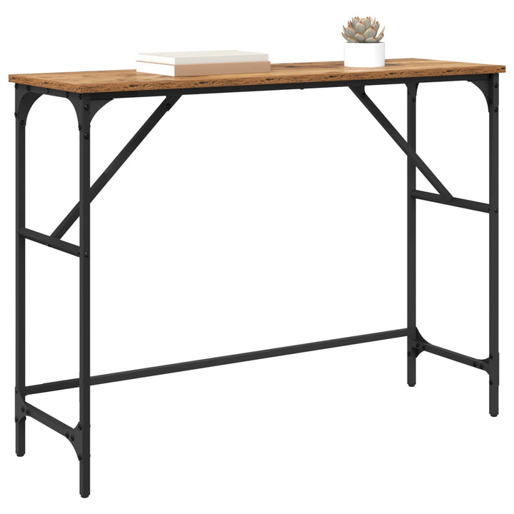 Konsolbord Gammelt træ 100 x 32 x 75 cm Konstrueret træ