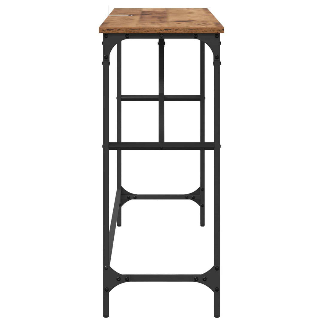 Konsolbord Gammelt træ 100 x 32 x 75 cm Konstrueret træ