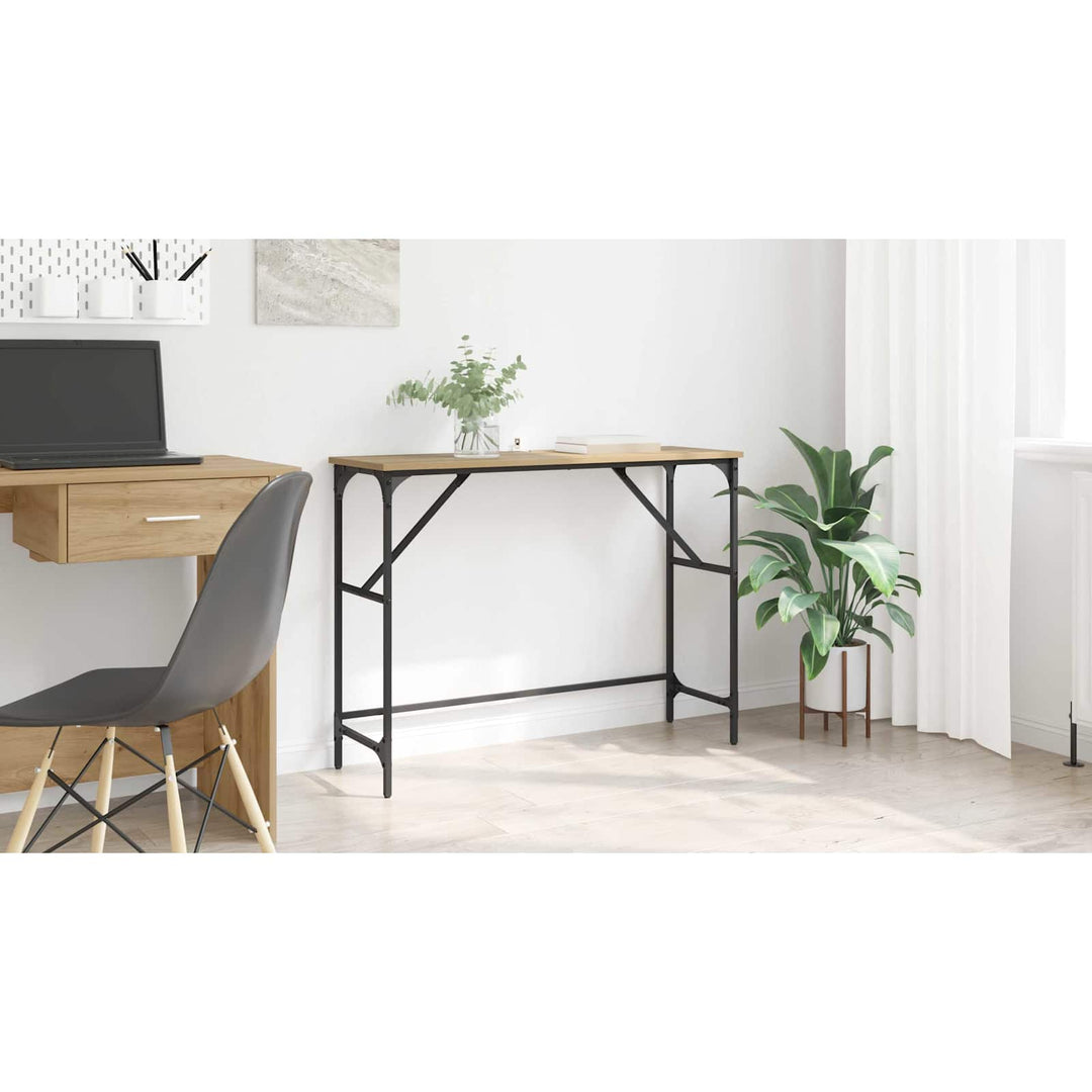 Konsolbord Artisan Egetræ 100 x 32 x 75 cm Konstrueret træ