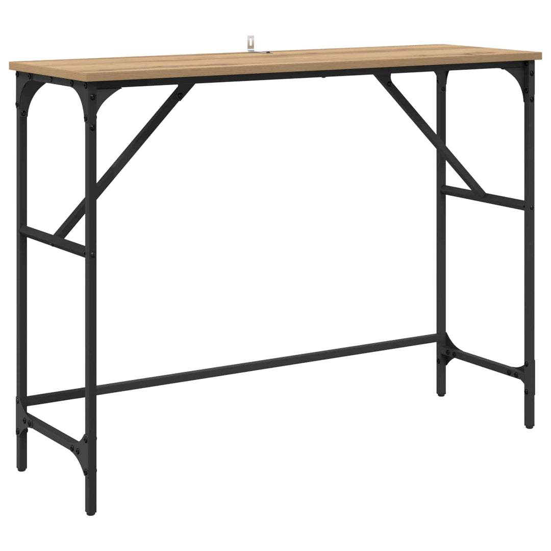 Konsolbord Artisan Egetræ 100 x 32 x 75 cm Konstrueret træ