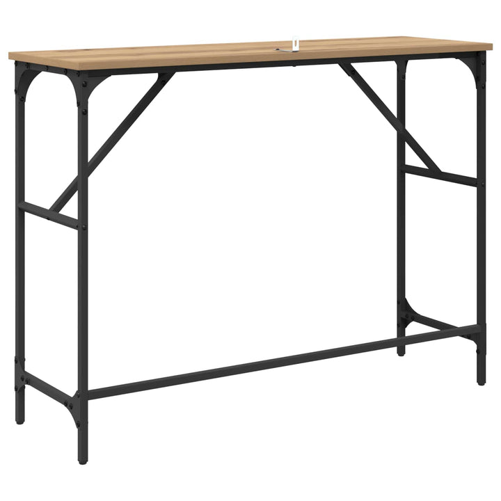 Konsolbord Artisan Egetræ 100 x 32 x 75 cm Konstrueret træ