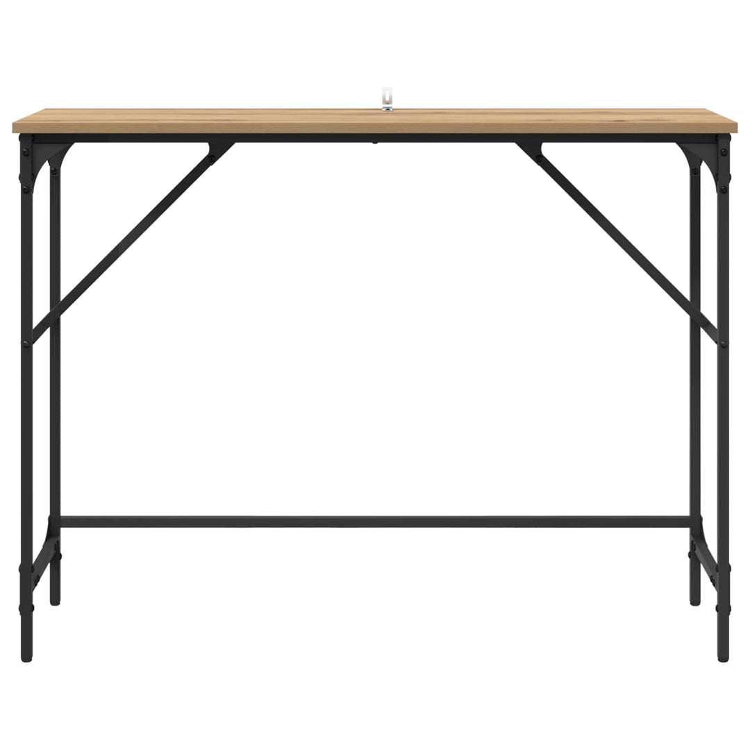 Konsolbord Artisan Egetræ 100 x 32 x 75 cm Konstrueret træ