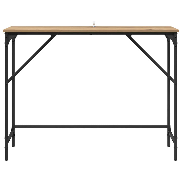 Konsolbord Artisan Egetræ 100 x 32 x 75 cm Konstrueret træ