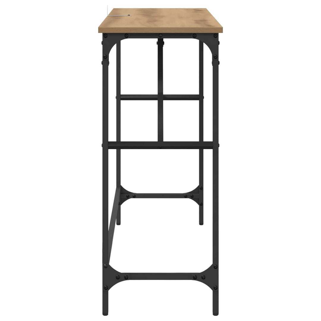 Konsolbord Artisan Egetræ 100 x 32 x 75 cm Konstrueret træ
