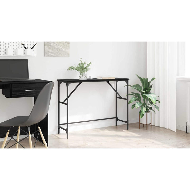 Konsolbord Sort eg 100 x 32 x 75 cm Konstrueret træ