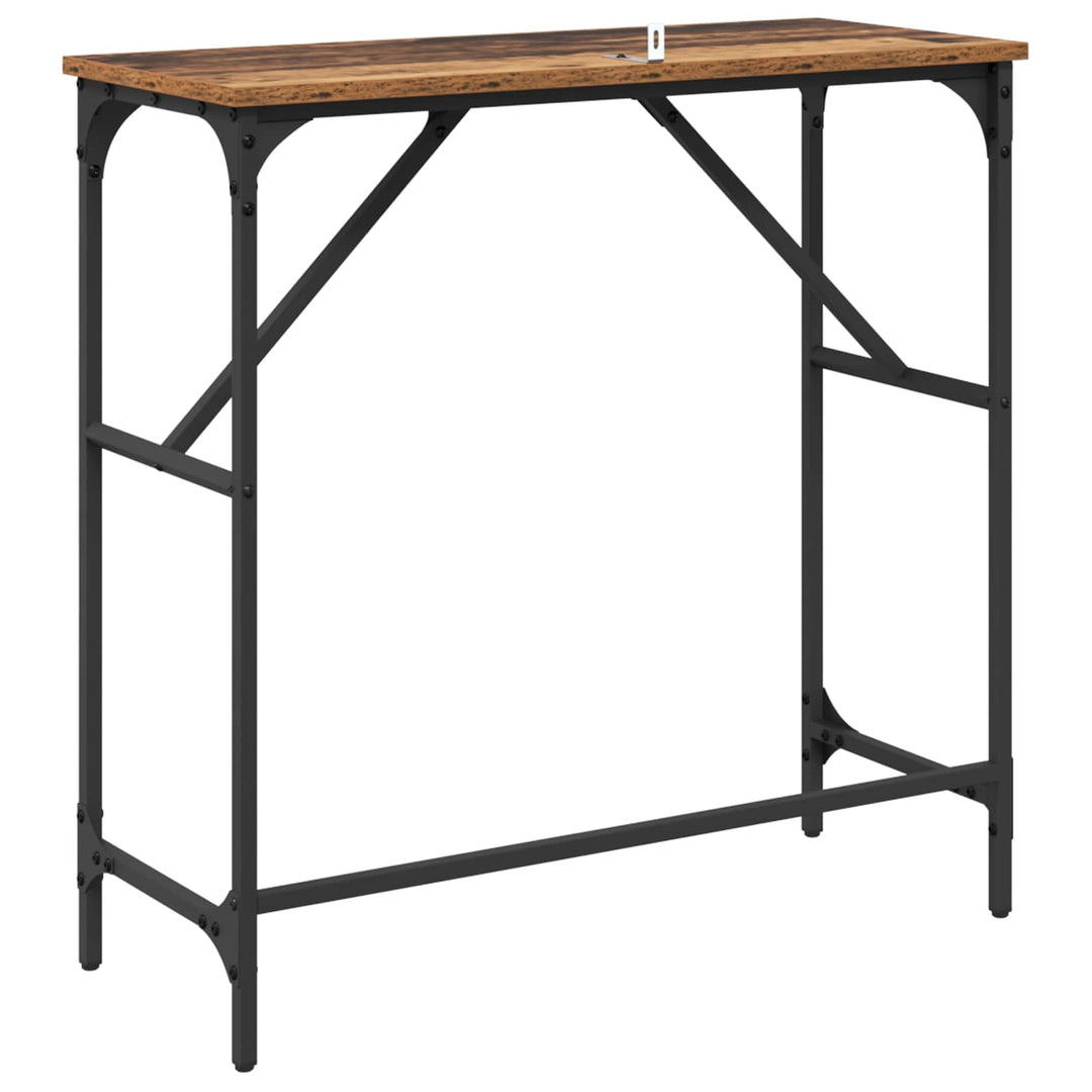 Konsolbord Gammelt træ 75 x 32 x 75 cm Konstrueret træ