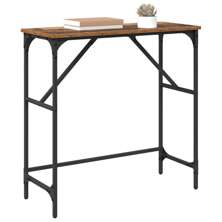 Konsolbord Gammelt træ 75 x 32 x 75 cm Konstrueret træ