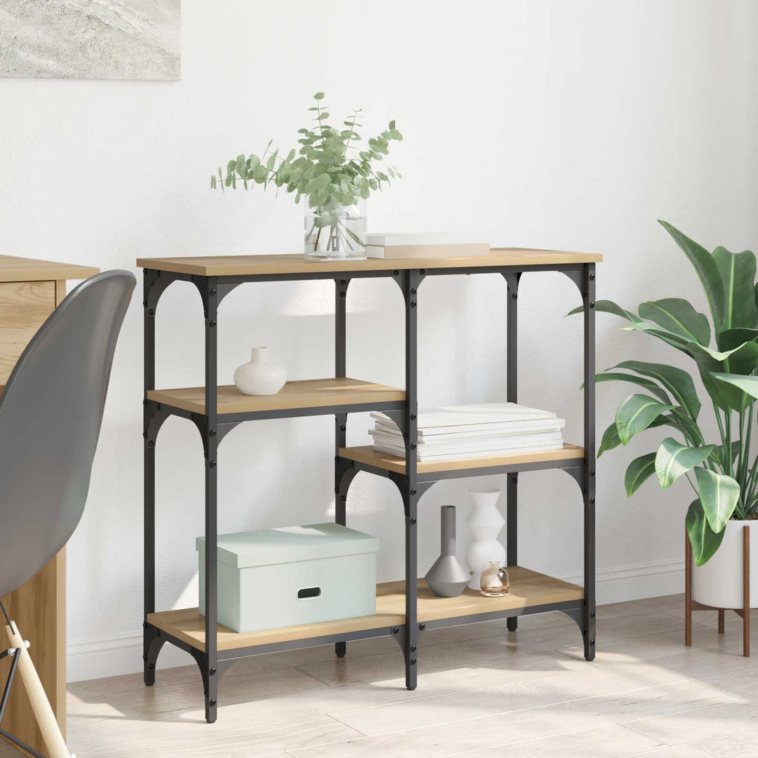 Konsolbord Artisan Egetræ 80 x 29 x 75 cm Konstrueret træ