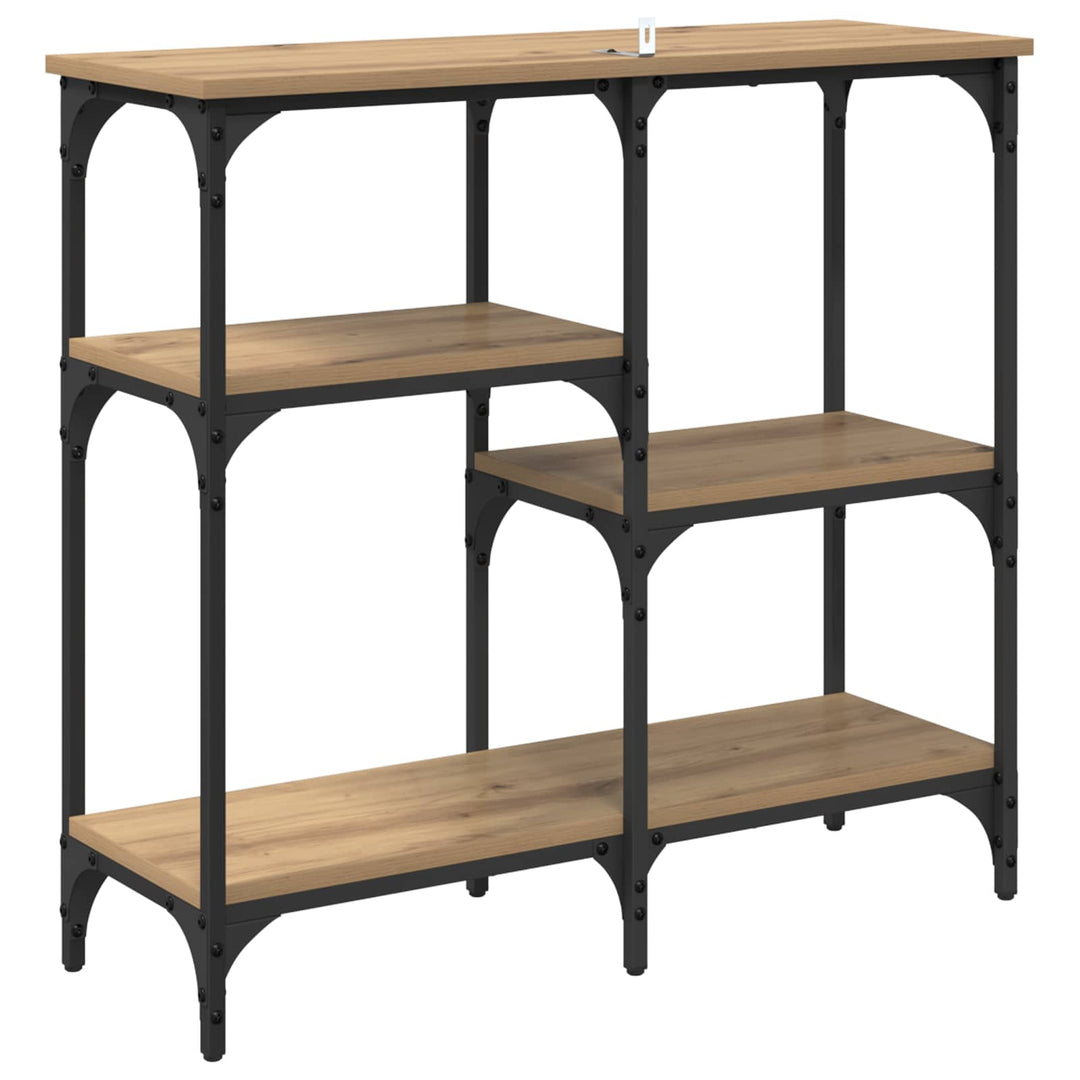 Konsolbord Artisan Egetræ 80 x 29 x 75 cm Konstrueret træ