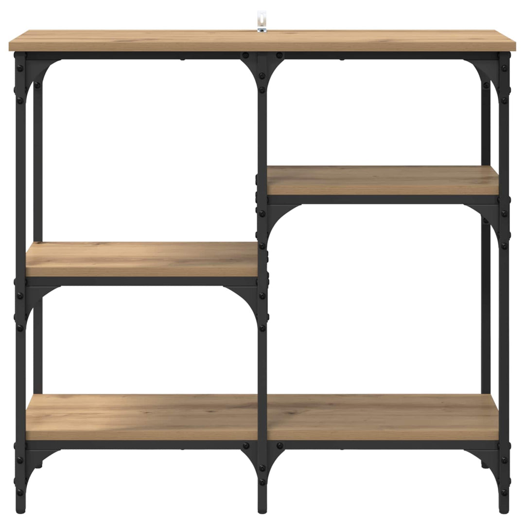 Konsolbord Artisan Egetræ 80 x 29 x 75 cm Konstrueret træ