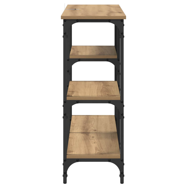 Konsolbord Artisan Egetræ 80 x 29 x 75 cm Konstrueret træ