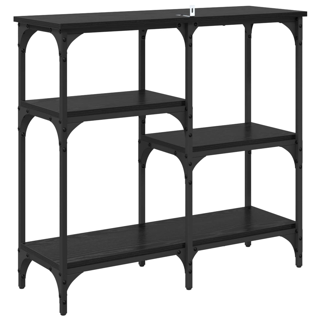 Konsolbord Sort eg 80 x 29 x 75 cm Konstrueret træ