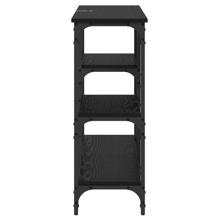 Konsolbord Sort eg 80 x 29 x 75 cm Konstrueret træ