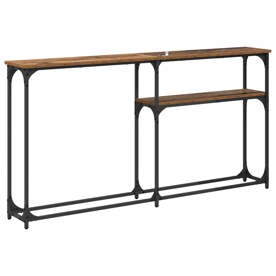 Konsolbord Gammelt træ 145x22.5x75cm Konstrueret træ