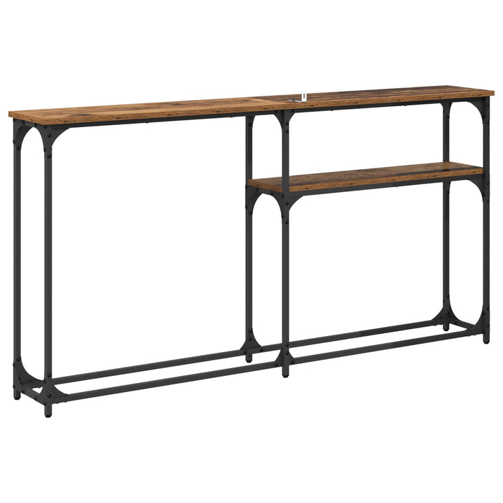 Konsolbord Gammelt træ 145x22.5x75cm Konstrueret træ