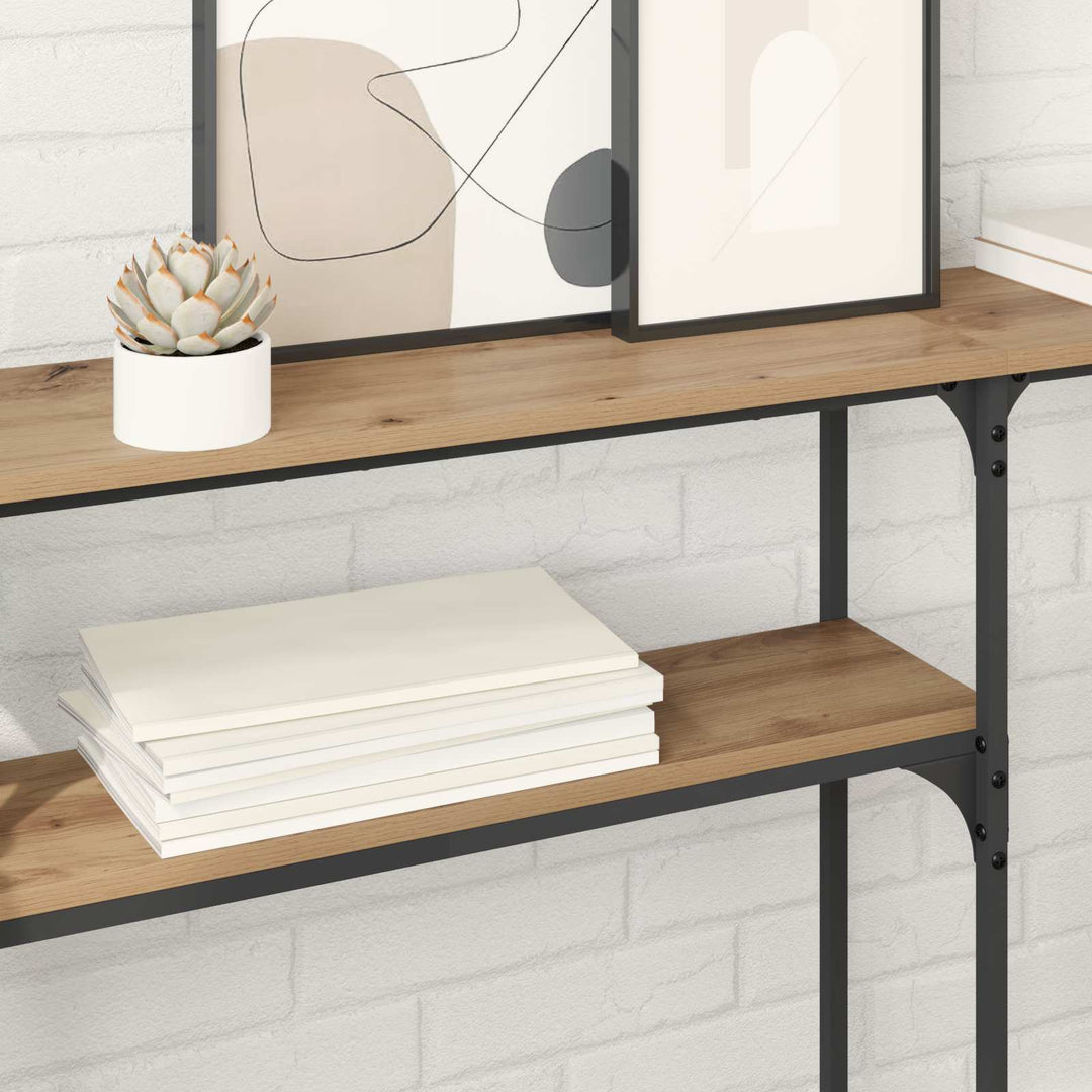 Konsolbord Artisan Egetræ 145 x 22,5 x 75 cm Konstrueret træ
