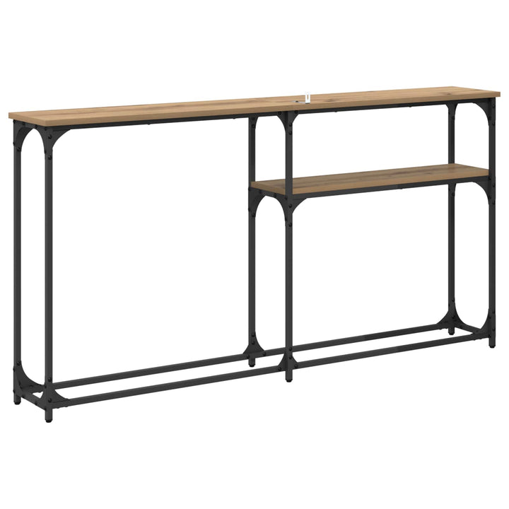 Konsolbord Artisan Egetræ 145 x 22,5 x 75 cm Konstrueret træ