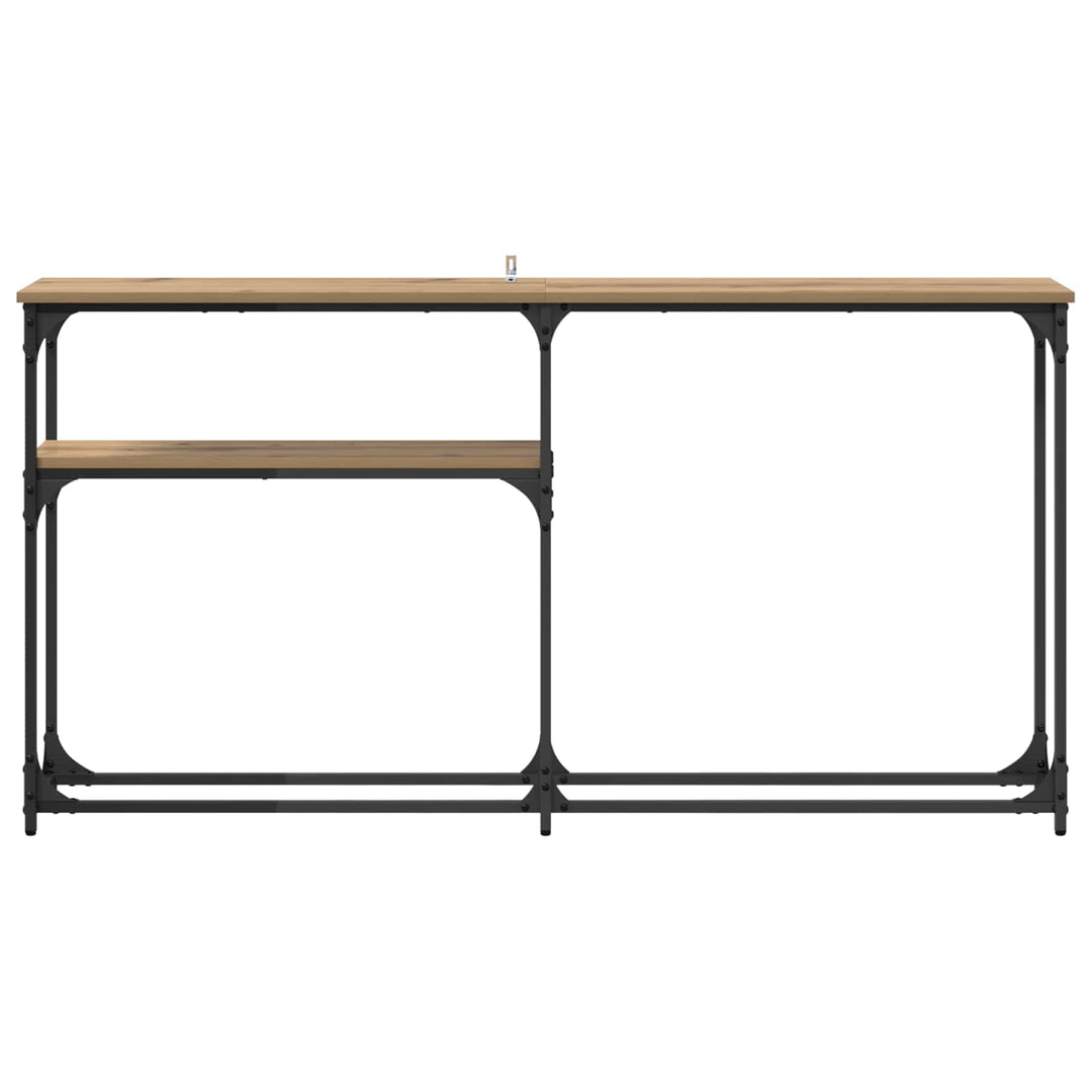 Konsolbord Artisan Egetræ 145 x 22,5 x 75 cm Konstrueret træ
