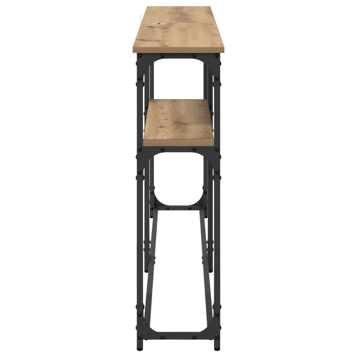 Konsolbord Artisan Egetræ 145 x 22,5 x 75 cm Konstrueret træ