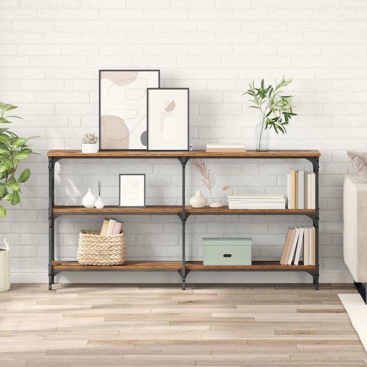 Konsolbord Gammelt træ 150 x 29 x 75 cm Samlet træ og metal