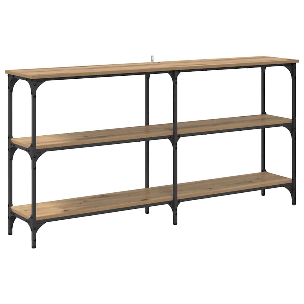Konsolbord Artisan Egetræ 150 x 29 x 75 cm Samlet træ og metal