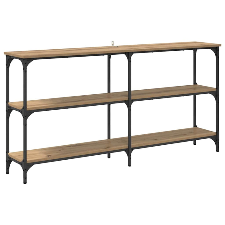 Konsolbord Artisan Egetræ 150 x 29 x 75 cm Samlet træ og metal