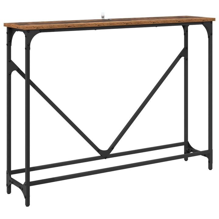 Konsolbord Gammelt træ 102 x 23 x 75 cm Konstrueret træ