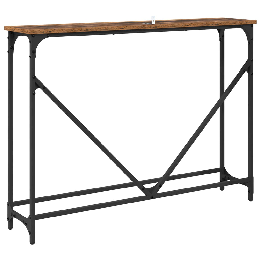 Konsolbord Gammelt træ 102 x 23 x 75 cm Konstrueret træ