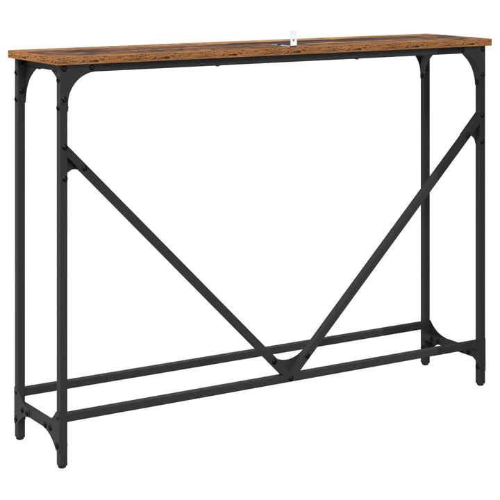 Konsolbord Gammelt træ 102 x 23 x 75 cm Konstrueret træ