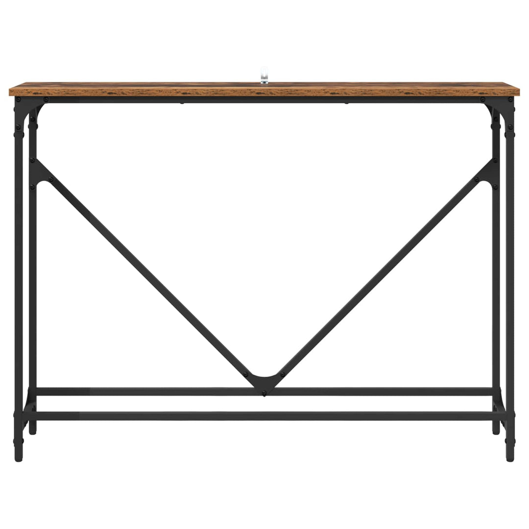 Konsolbord Gammelt træ 102 x 23 x 75 cm Konstrueret træ