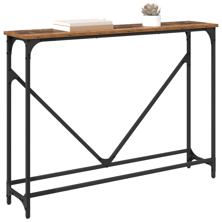 Konsolbord Gammelt træ 102 x 23 x 75 cm Konstrueret træ