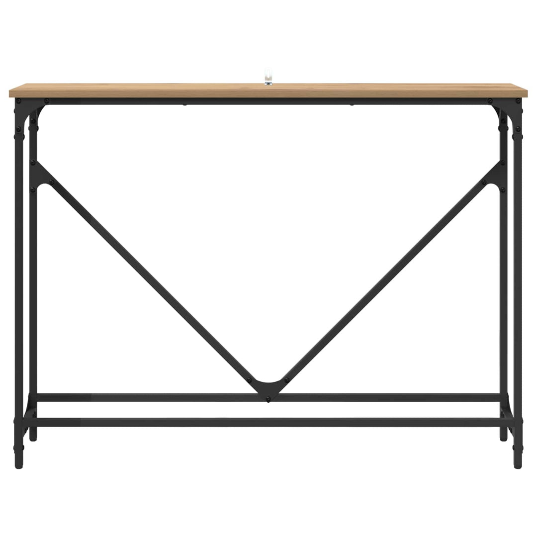 Konsolbord Artisan Egetræ 102 x 23 x 75 cm Konstrueret træ