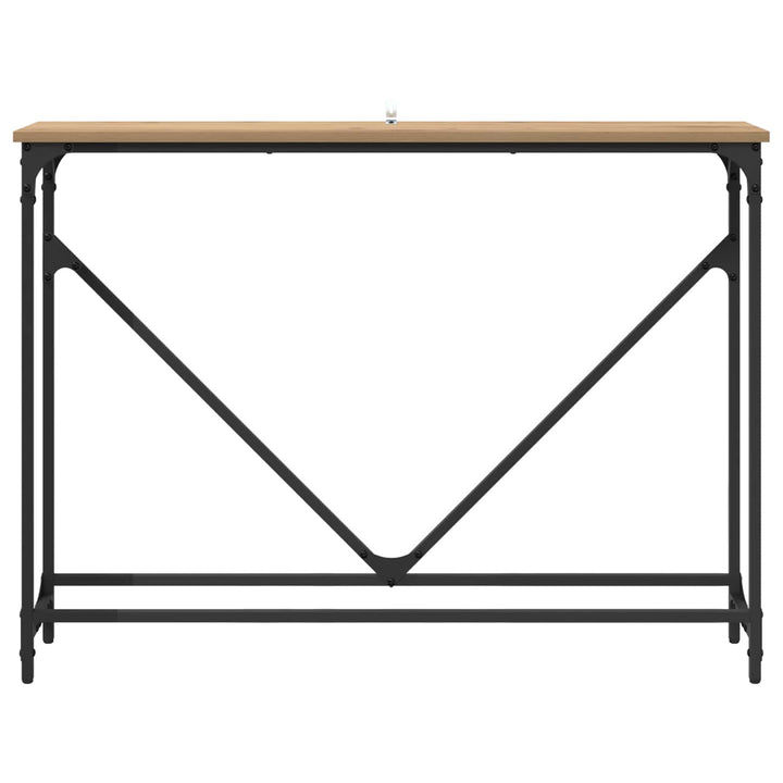Konsolbord Artisan Egetræ 102 x 23 x 75 cm Konstrueret træ