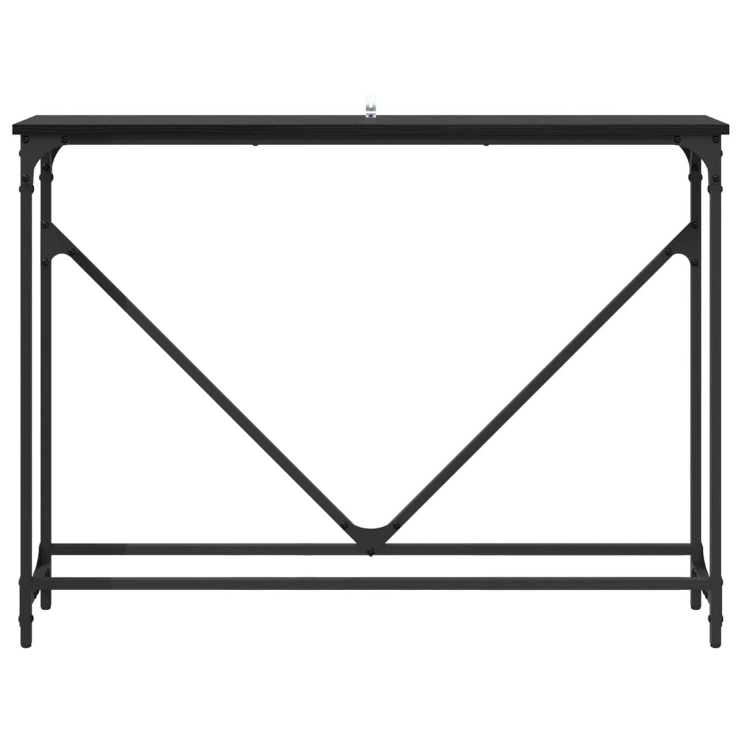 Konsolbord Sort eg 102 x 23 x 75 cm Konstrueret træ
