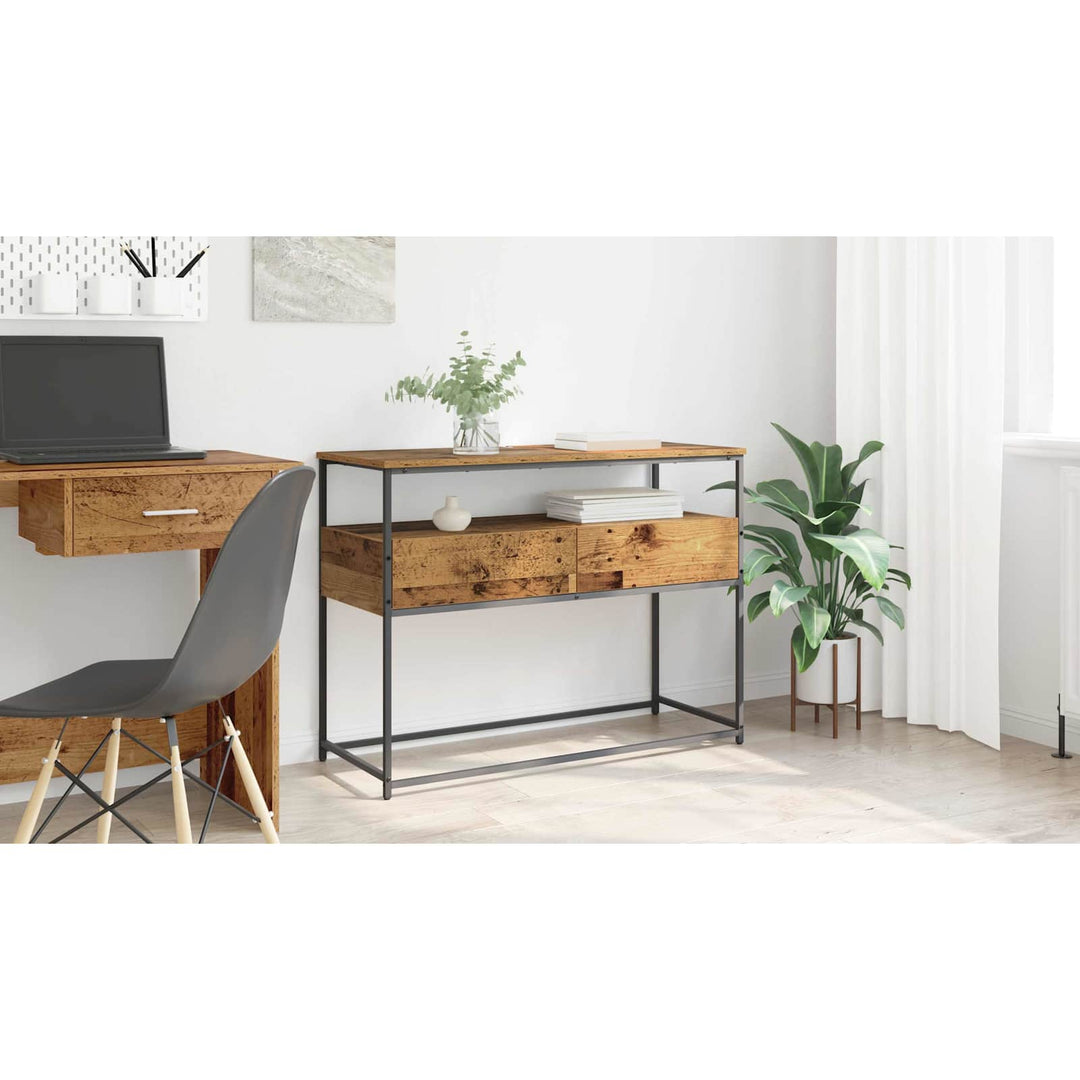 Konsolbord Gammelt træ 100 x 40 x 75 cm Konstrueret træ