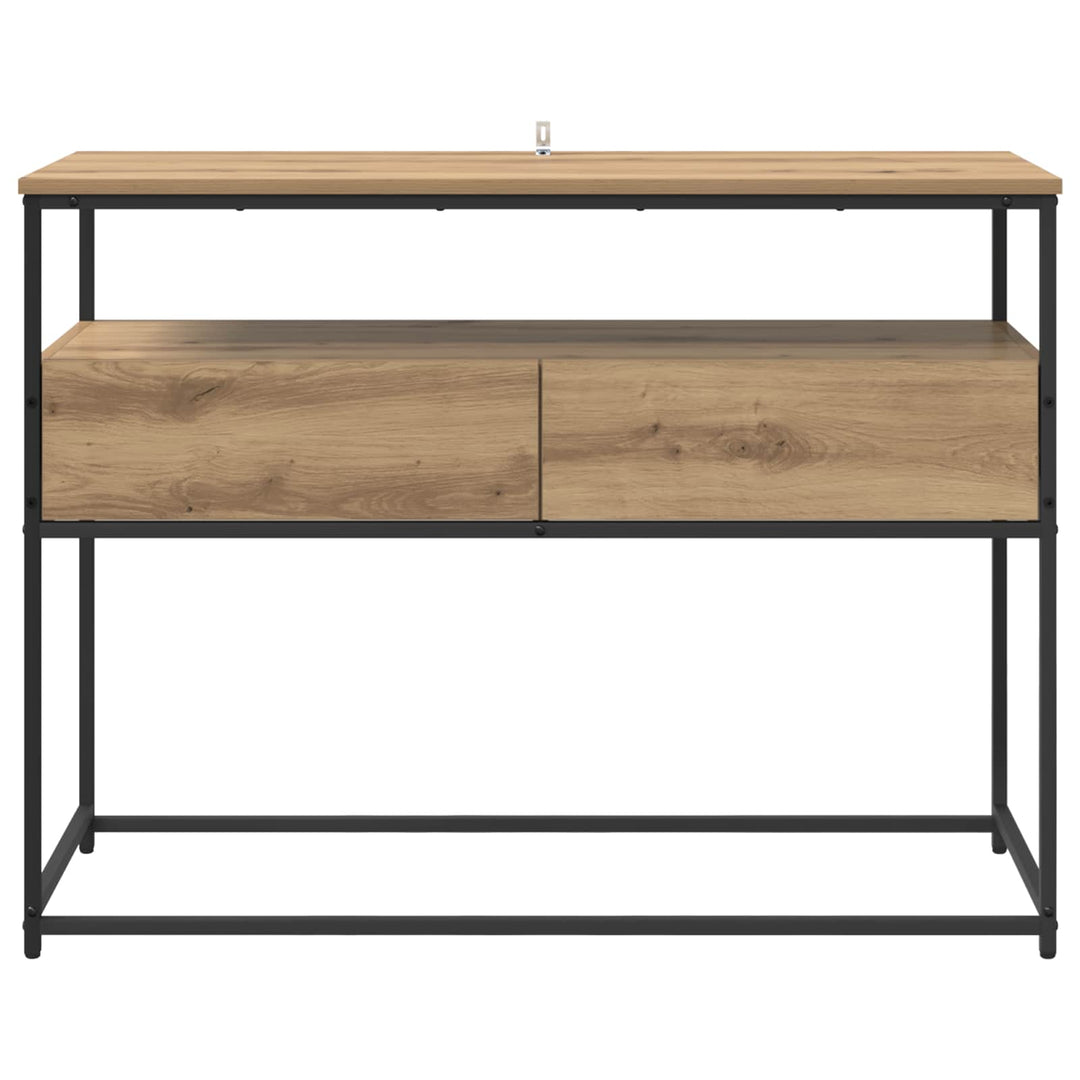 Konsolbord Artisan Egetræ 100 x 40 x 75 cm Konstrueret træ