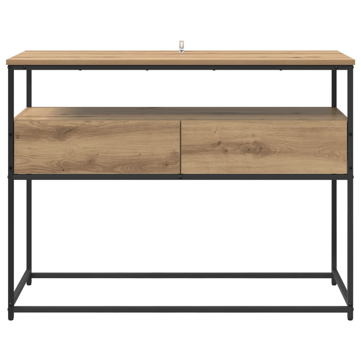 Konsolbord Artisan Egetræ 100 x 40 x 75 cm Konstrueret træ
